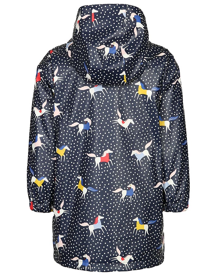 Regenmantel RAINDANCE – HORSE & SPOTS in navy