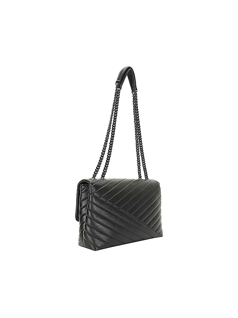 TORY BURCH Ledertasche - Schultertasche CONVERTIBLE SHOLUDER BAG schwarz
