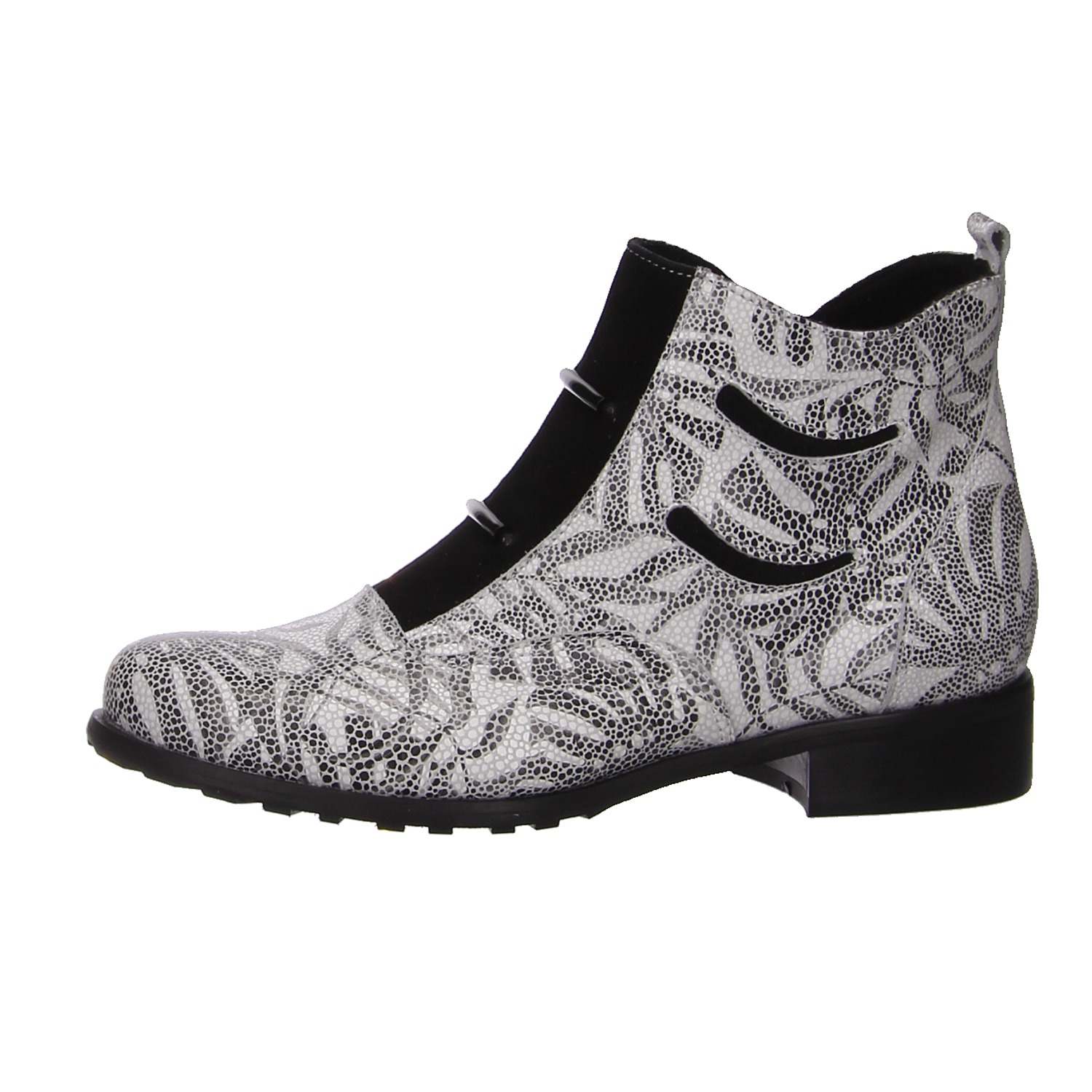 Simen Stiefelette schwarz/weiß weiss/weiss kombi