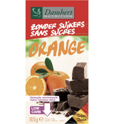 Damhert Chocoladetablet Puur/Sinaas (85 gr)