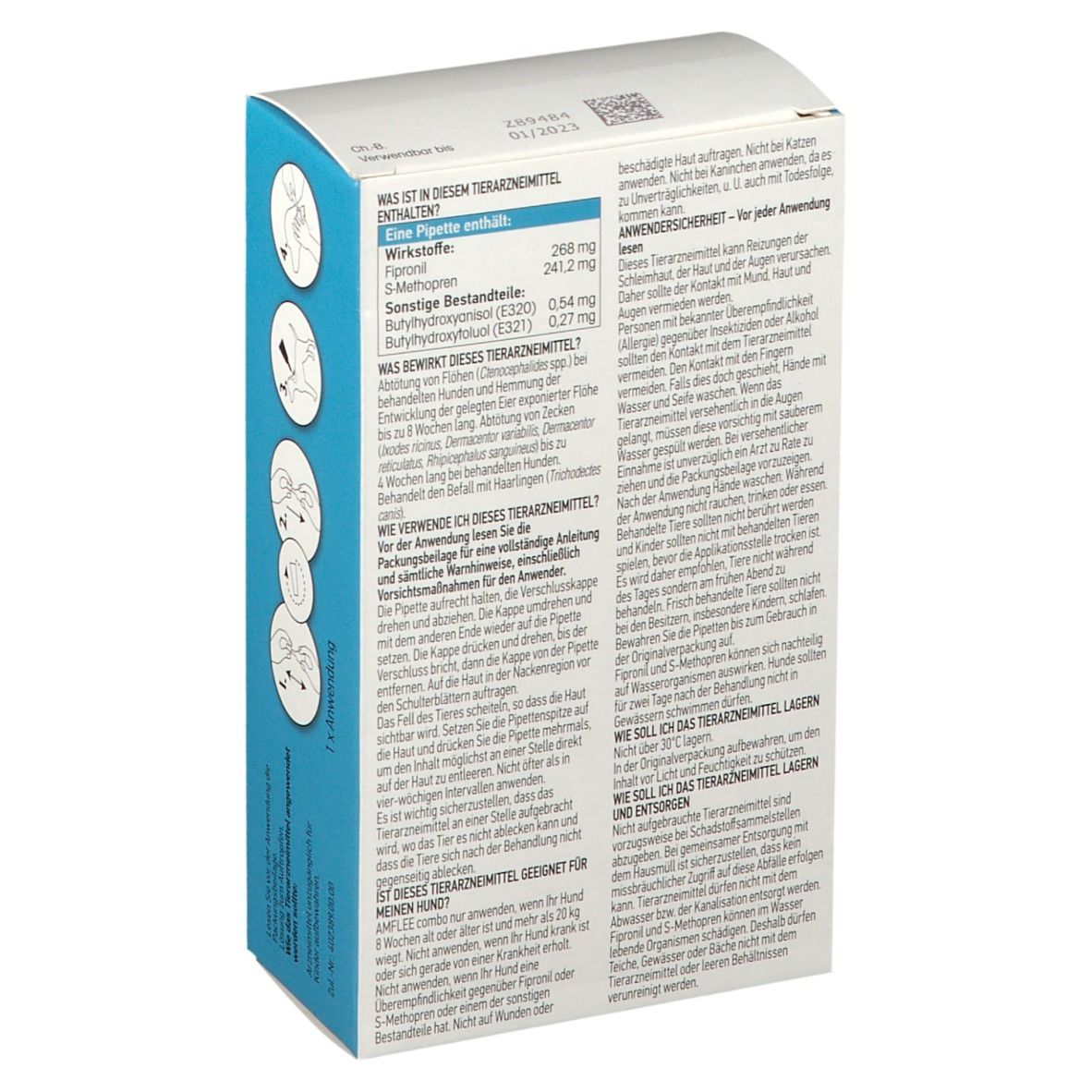 Amflee® combo 268 mg/241,2 mg für große Hunde