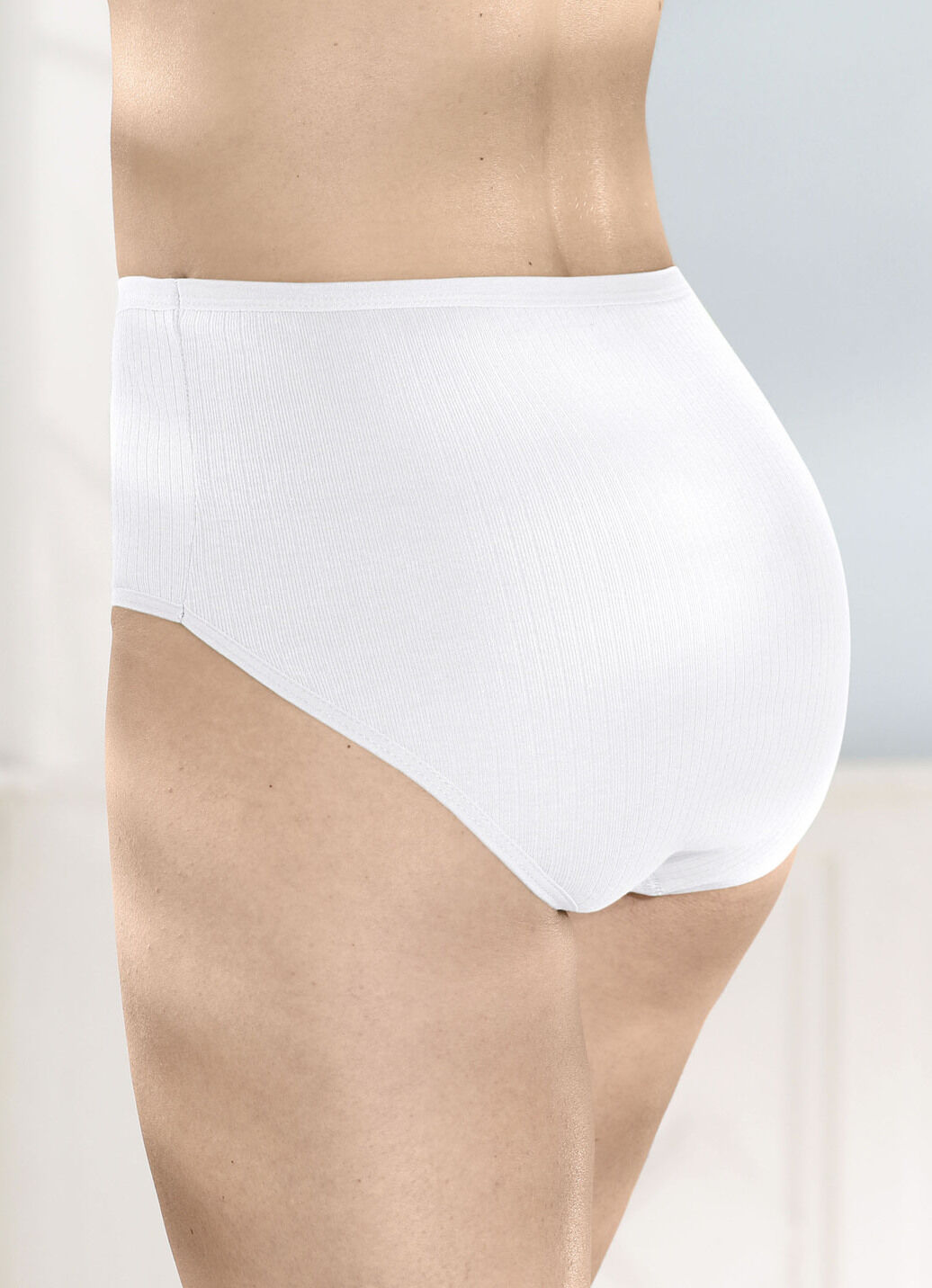 Viererpack Slips mit Rippenstruktur