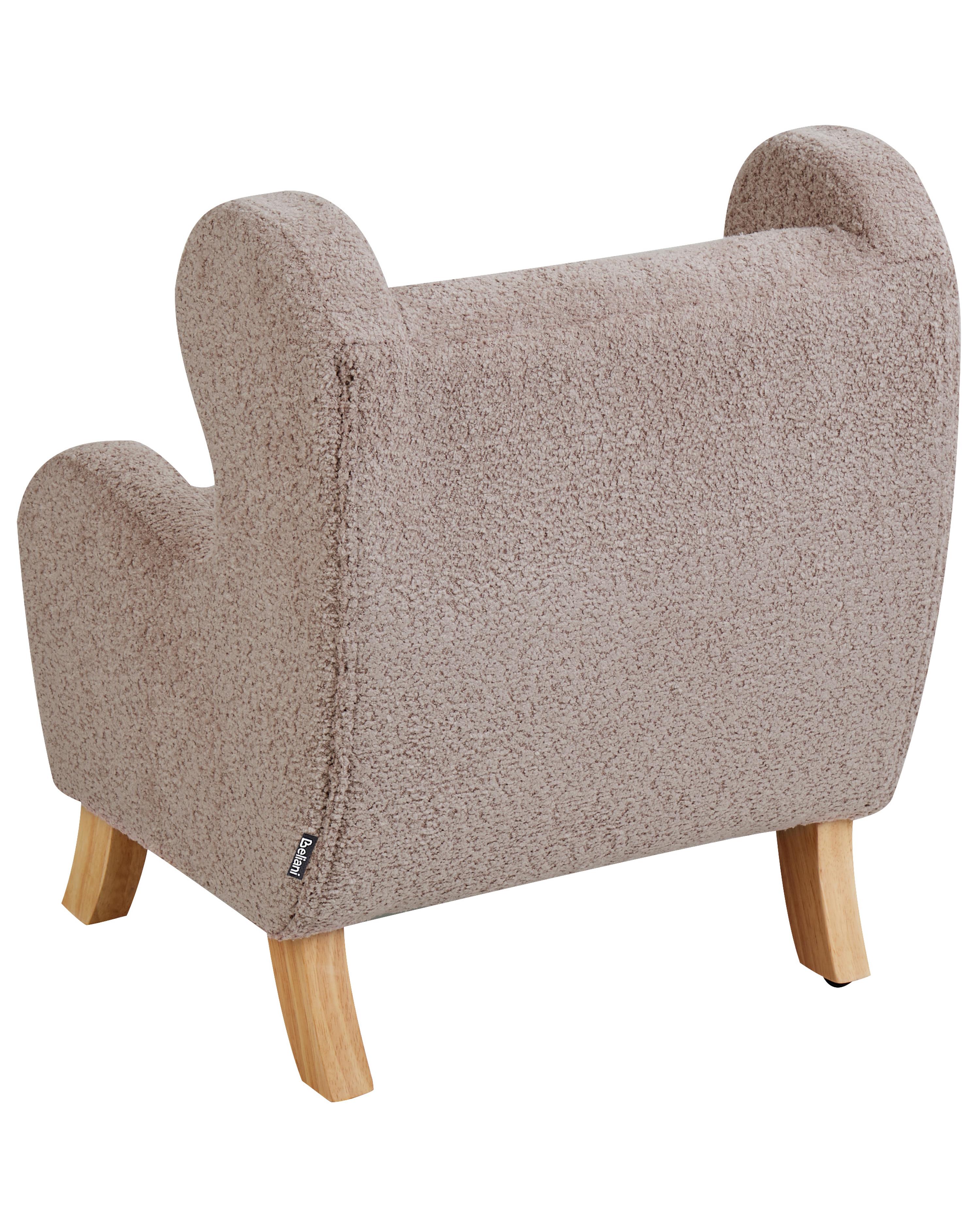 Kinderfauteuil FARUM Bouclé Taupe