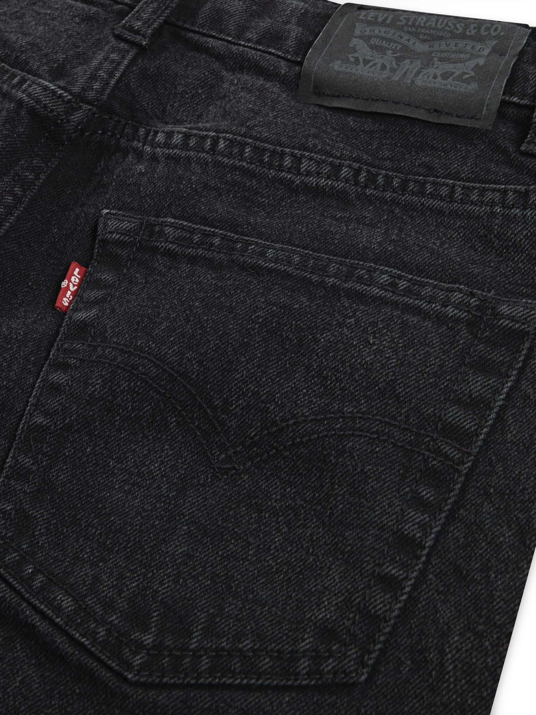 Zwart - Levi's® 555 Relaxed Straight Jeans