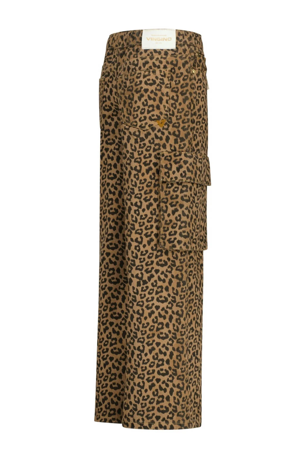 Vingino wide leg jeans bruin