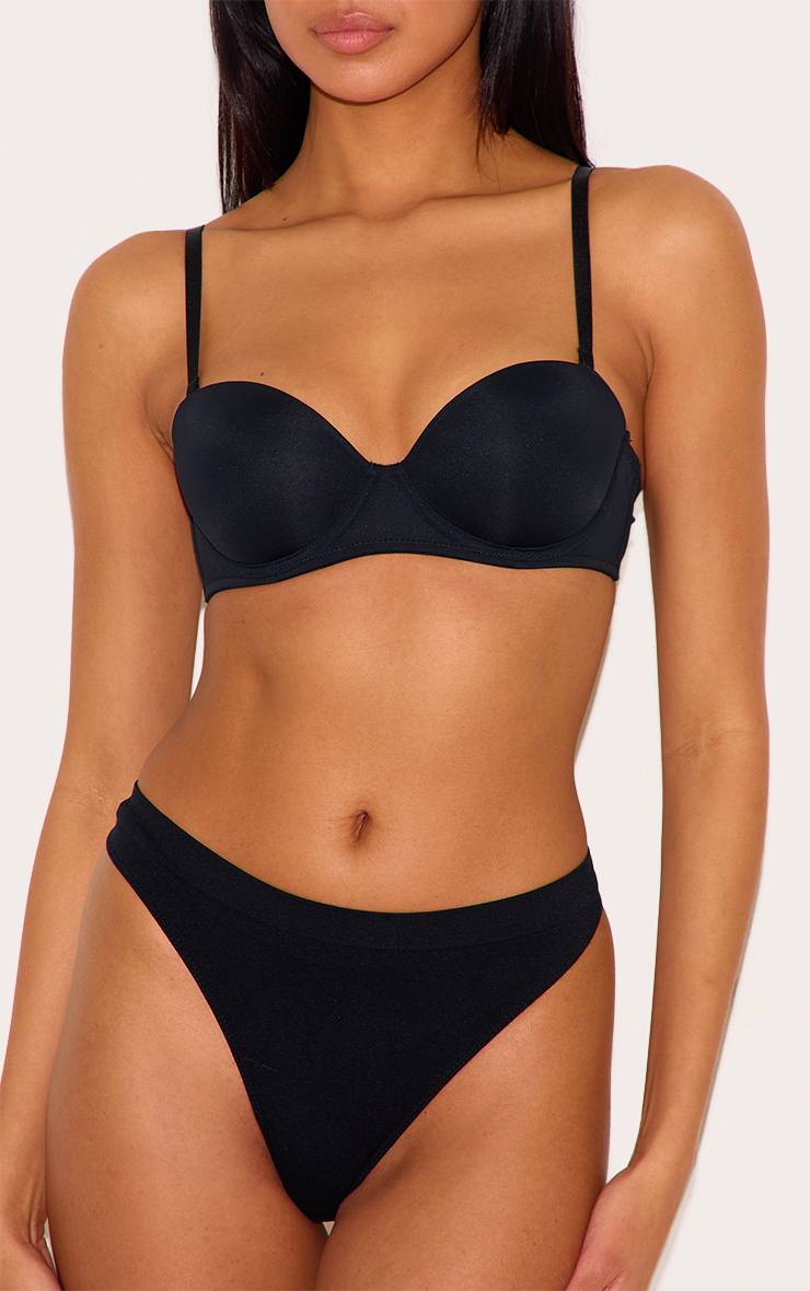 Noir Soutien-gorge Multiposition À Armatures