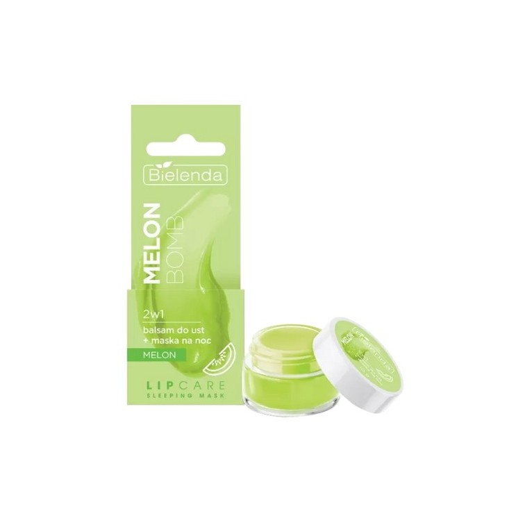Bielenda Lip Care Sleeping Mask Melon Bomb 2in1 Lippenbalsam + Nachtmaske 10 g