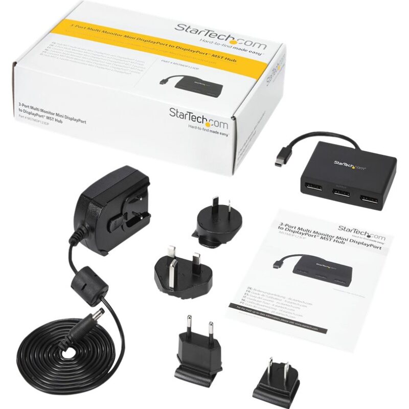 StarTech.com Splitter multi-écrans Mini DisplayPort vers 3x DisplayPort - Hub MST à 3 ports