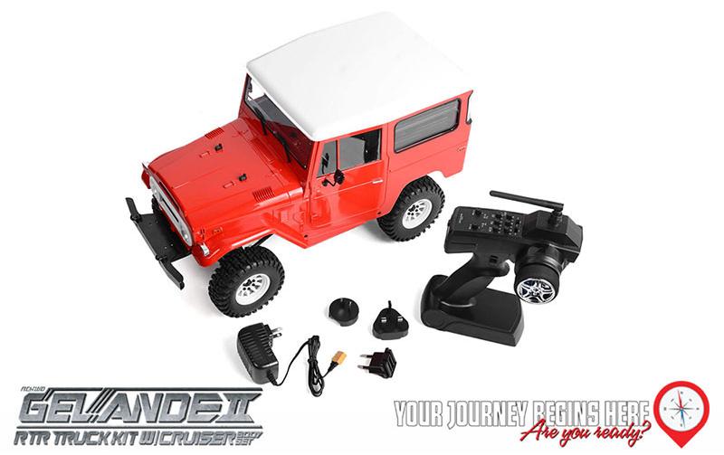 Scale Crawler Gelände II Cruiser RTR, 1:10<br>RTR Scale Crawler mit Detaillierter Karosserie und originalgetreuem Fahrwerk
