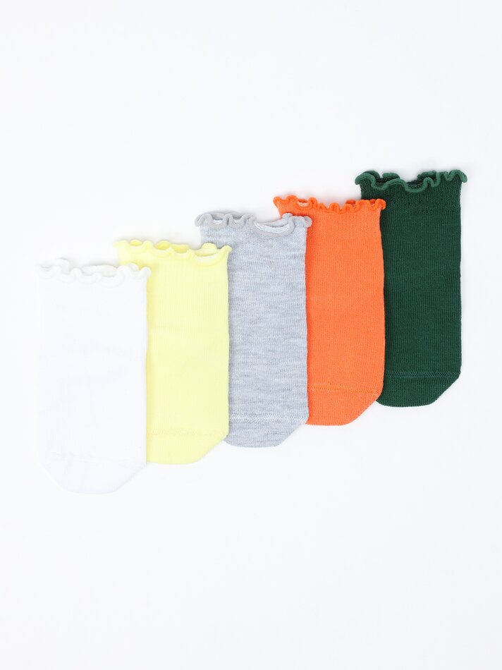 Pacote com 4 pares de meias onduladas - Sortidas