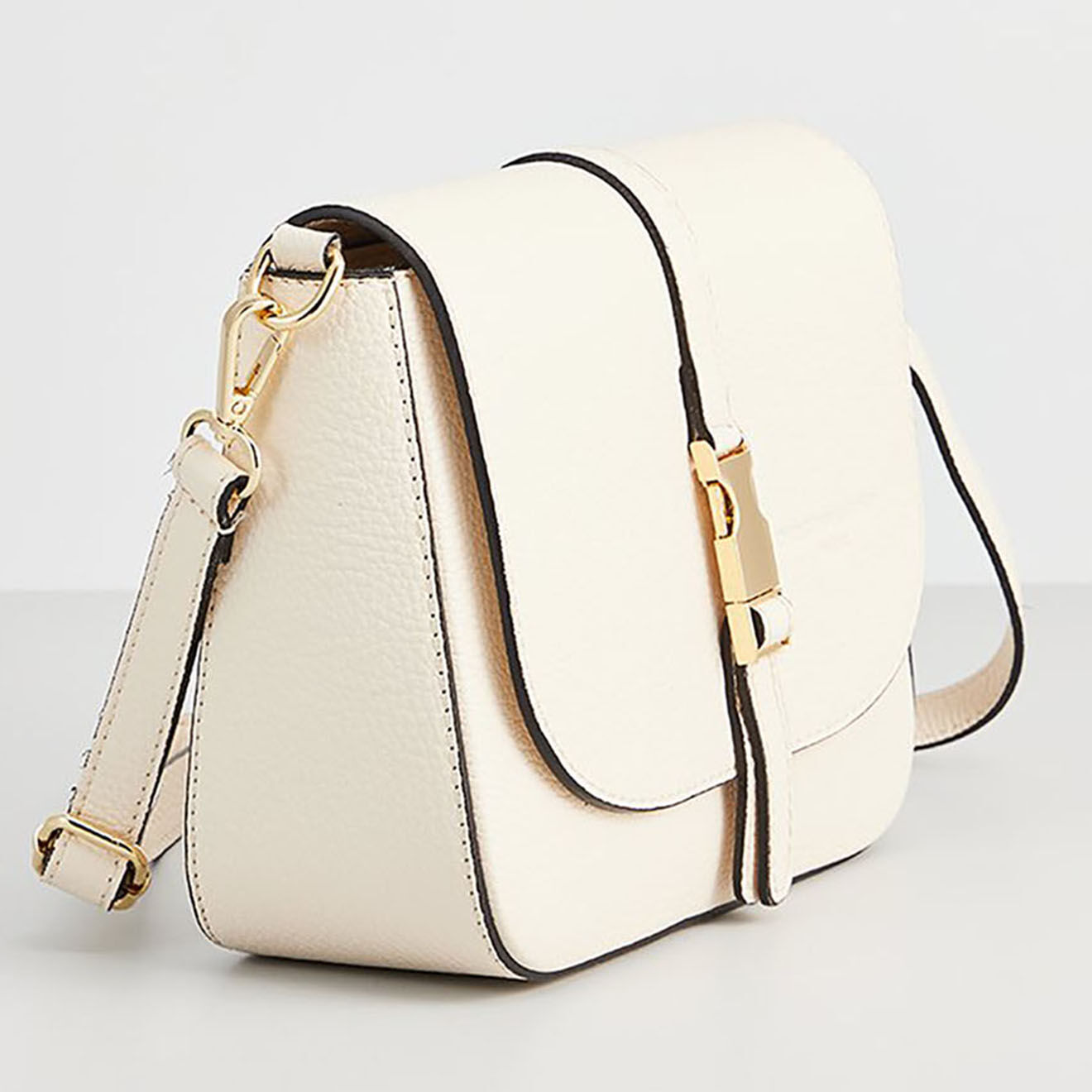 Christian Laurier Sac bandoulière en Cuir Chloé blanc cassé - 24.5x19x8 cm