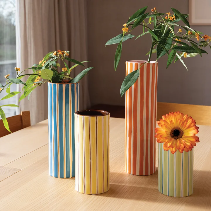 &klevering - Ray Vase 12,5 x Ø 8 cm, grün