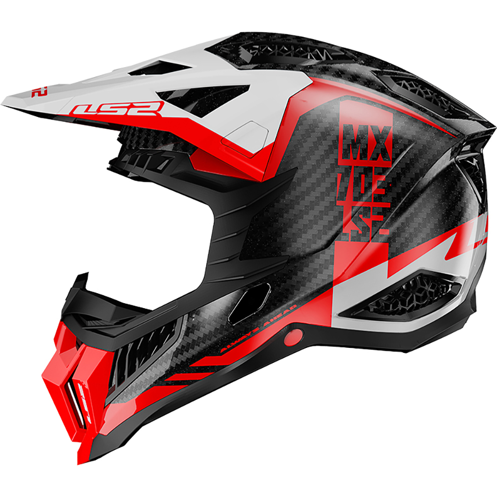 LS2 - Casque MX703 X-Force Victory Noir / Blanc / Rouge