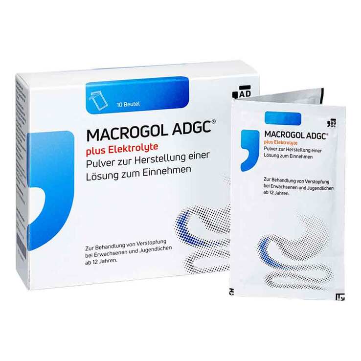 Macrogol ADGC® plus Elektrolyte Pulver zur H.e.L.zum Einnehmen , 10 St