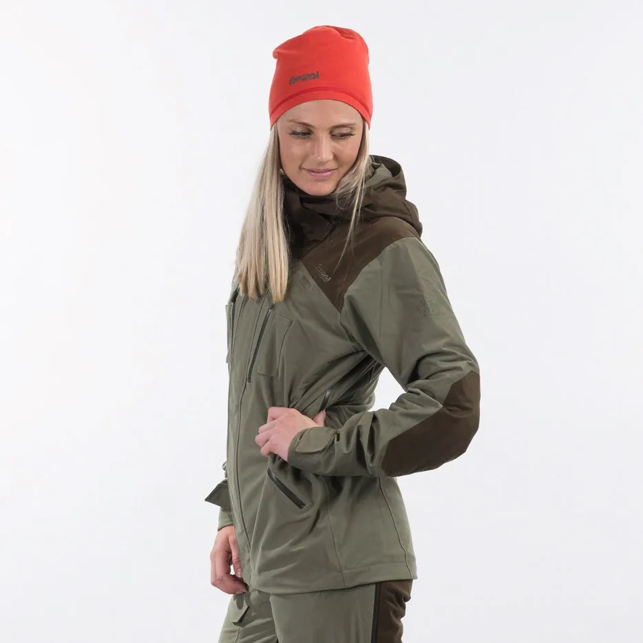 Bergans Unisex Hogna V2 2L Jacket Green Mud/Dark Wood Brown