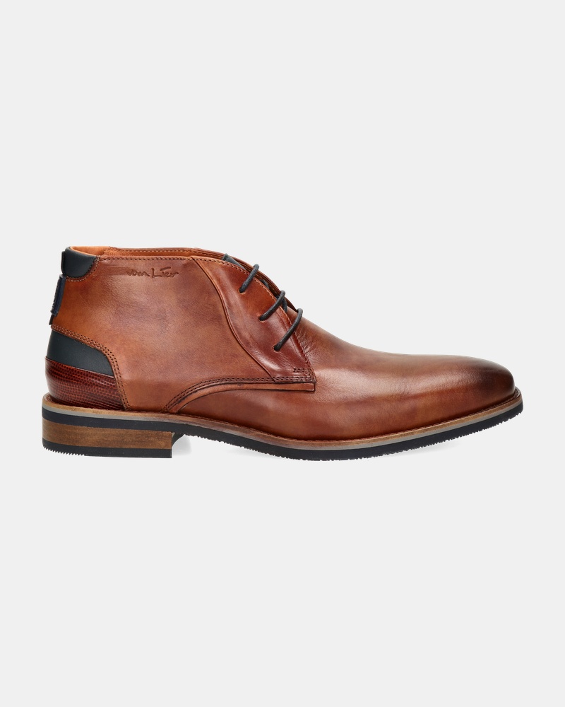Van Lier Amalfi Hoge nette schoenen  - cognac