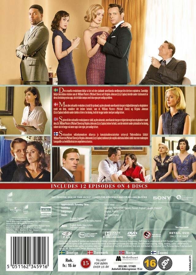 Masters Of Sex - Sæson 2 - DVD