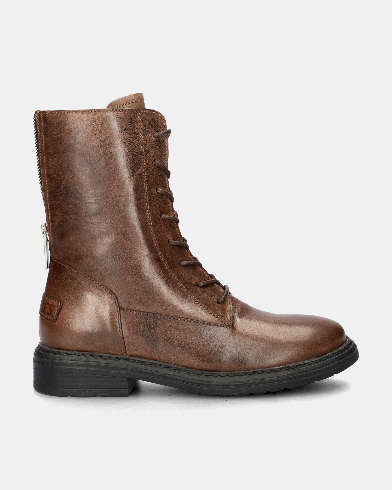 Shabbies Amsterdam Lacey Veterboots  - bruin