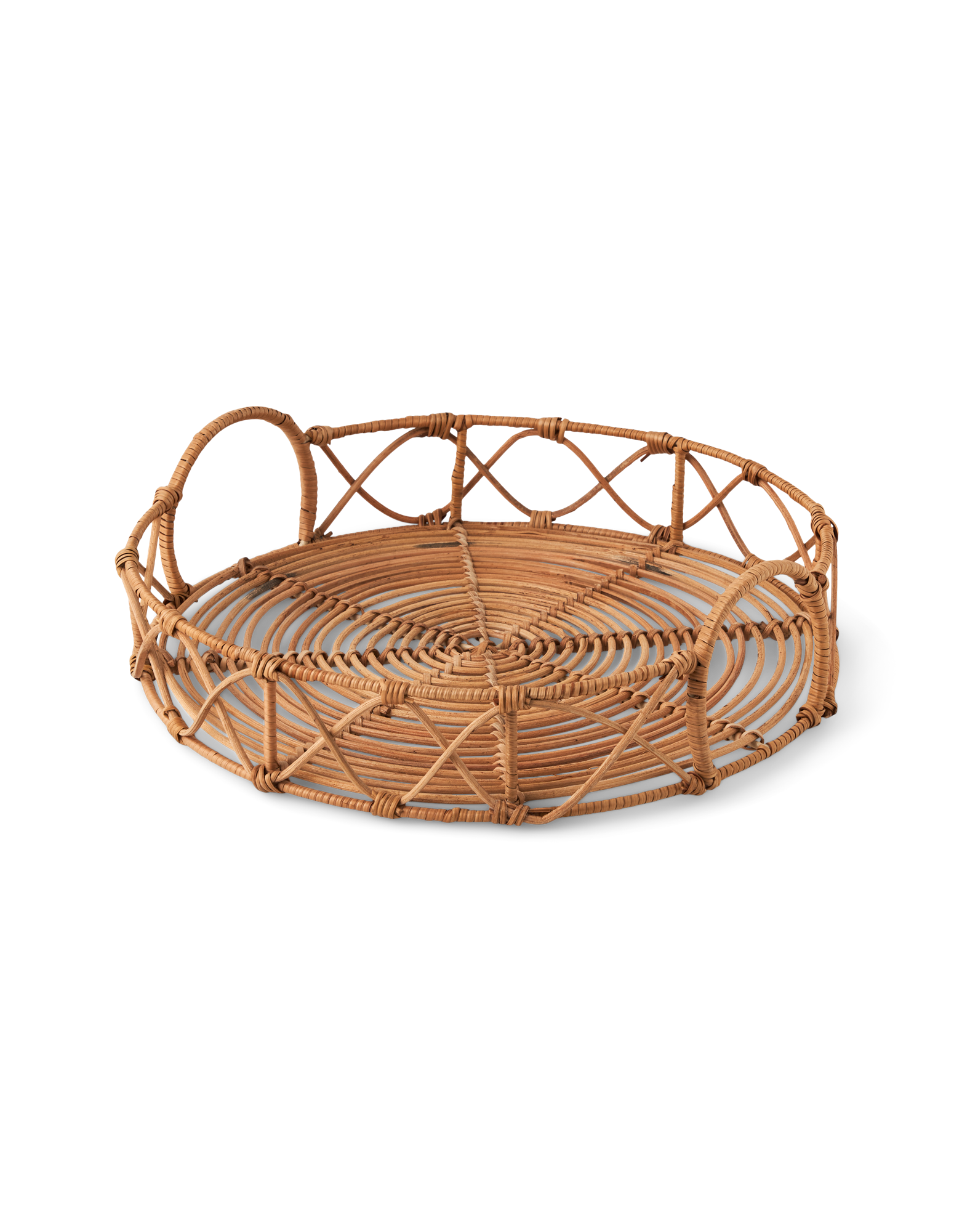 Bakke | Rattan. Ø35 x 7 cm. | Nature