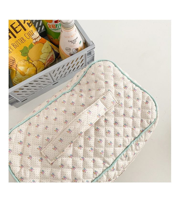 TangTangBags - Gewatteerde etui met bloemenmotief / make-uptas / set (verschillende ontwerpen)