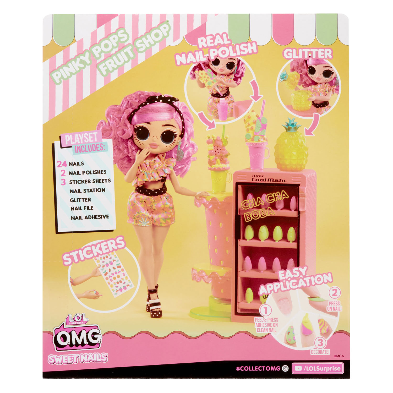 L.O.L. Surprise OMG Sweet Nails Pop - Pinky Pops Fruit Shop