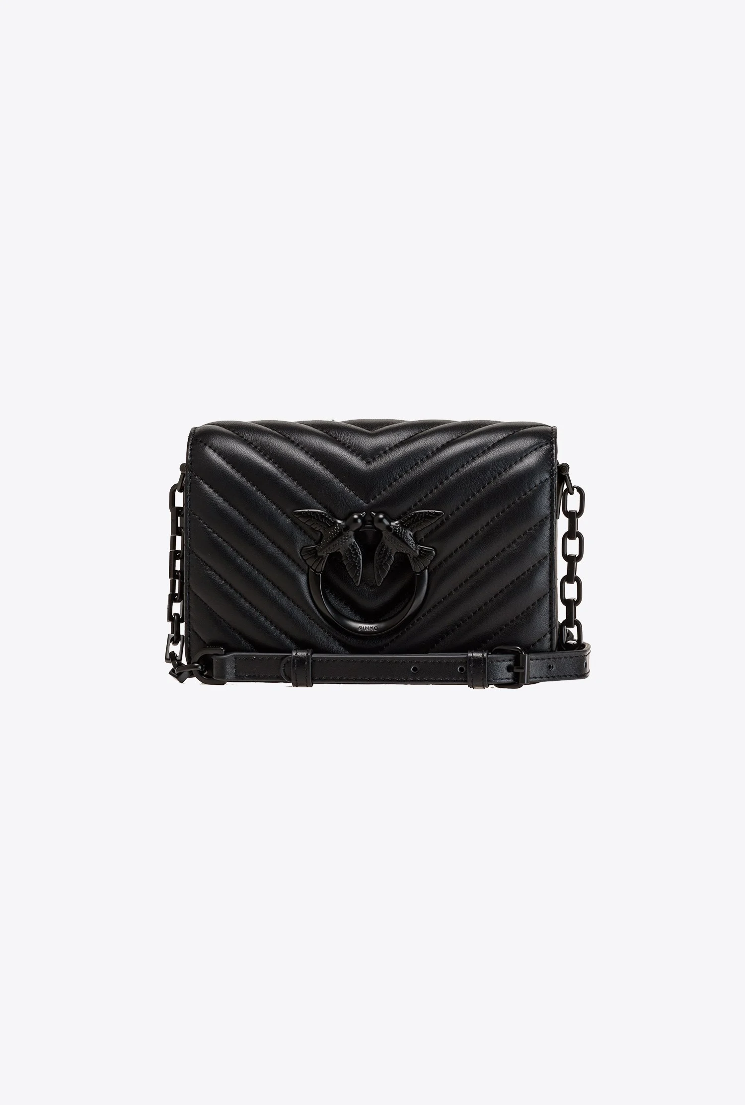 Mini love bag click color block | Noir