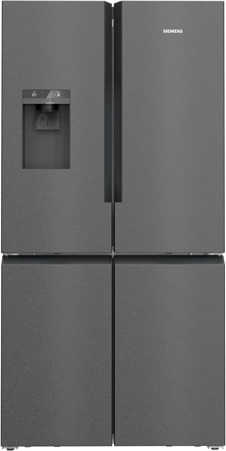 Siemens KF96DPXEA iQ700 Kühl-Gefrier-Kombination, 183 x 90,5 cm, 574 L Kühlen + 199 L Gefrieren, noFrost, hyperFresh 0 Grad, LED-Licht, Beleuchtete Glasrückwand mit multiAirflow