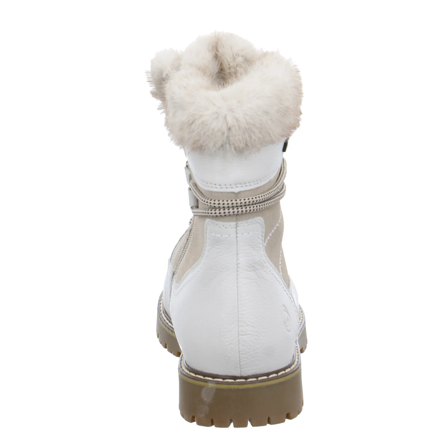 REMONTE Boot Offwhite Leder  mit TEX Membrane