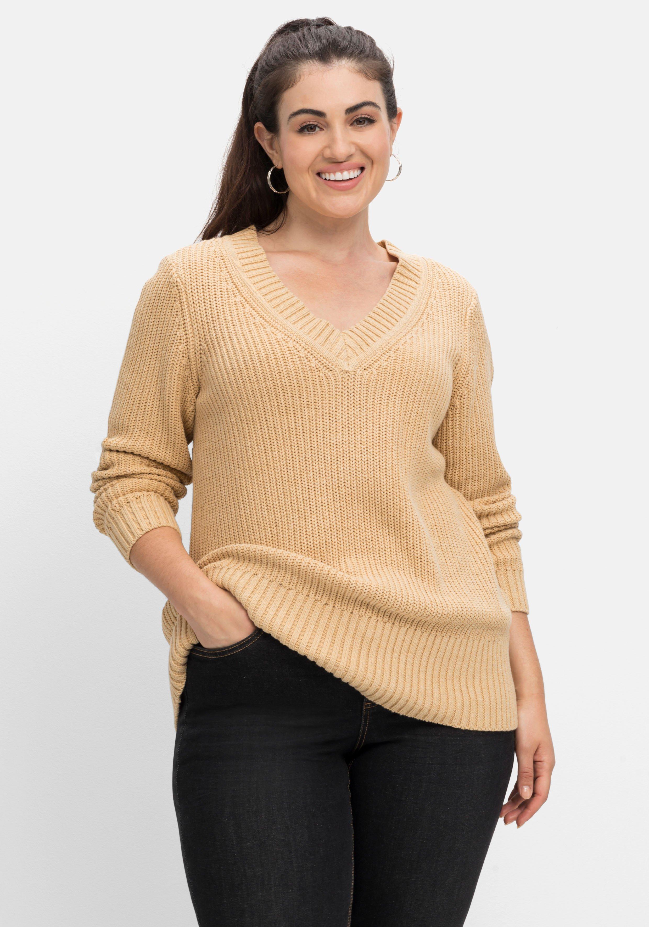 Pullover in Perlfangstruktur, weiche Qualität