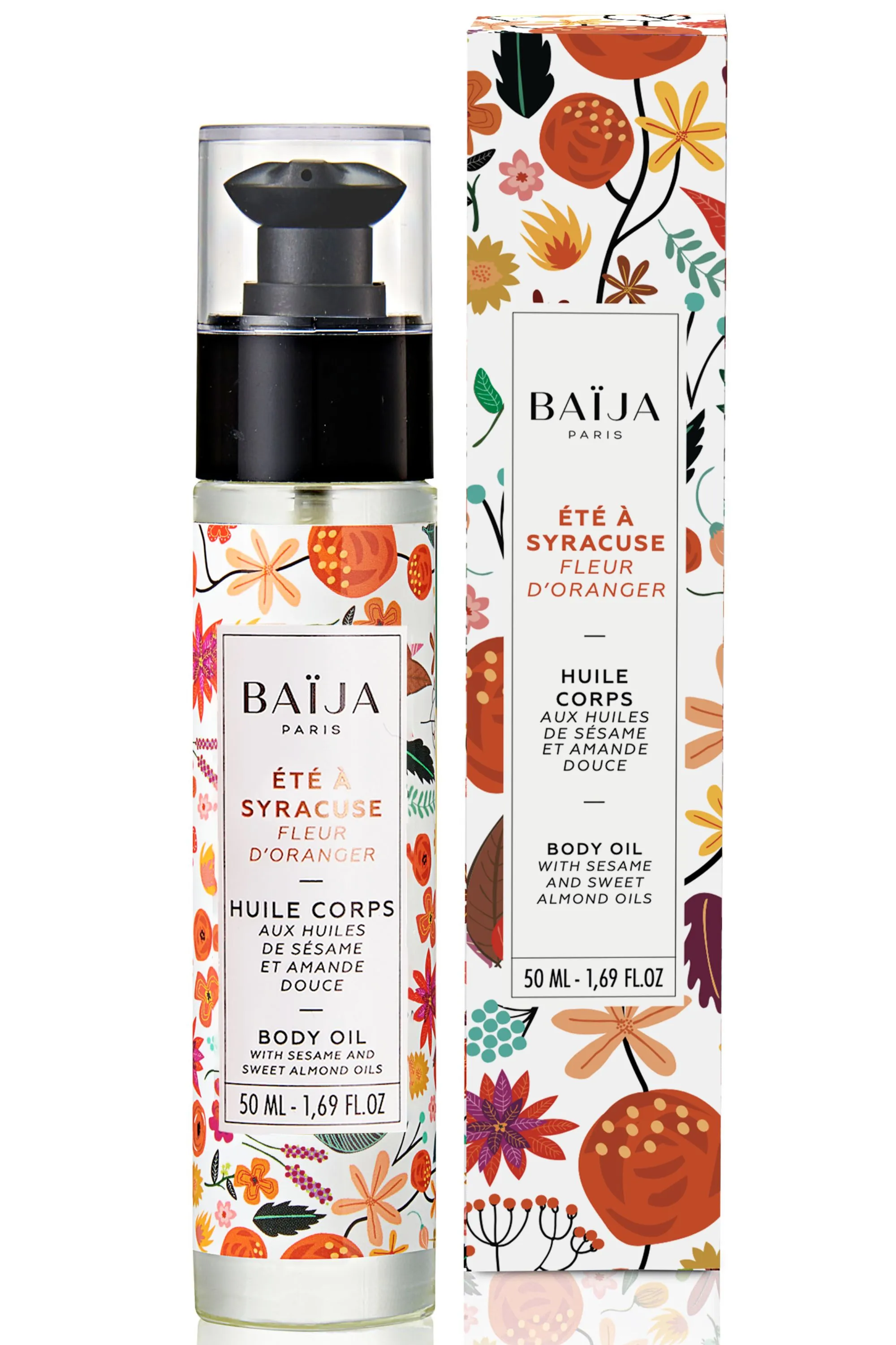 Baïja Huile corps & bain Été à Syracuse Fleur d’Oranger-50 ml