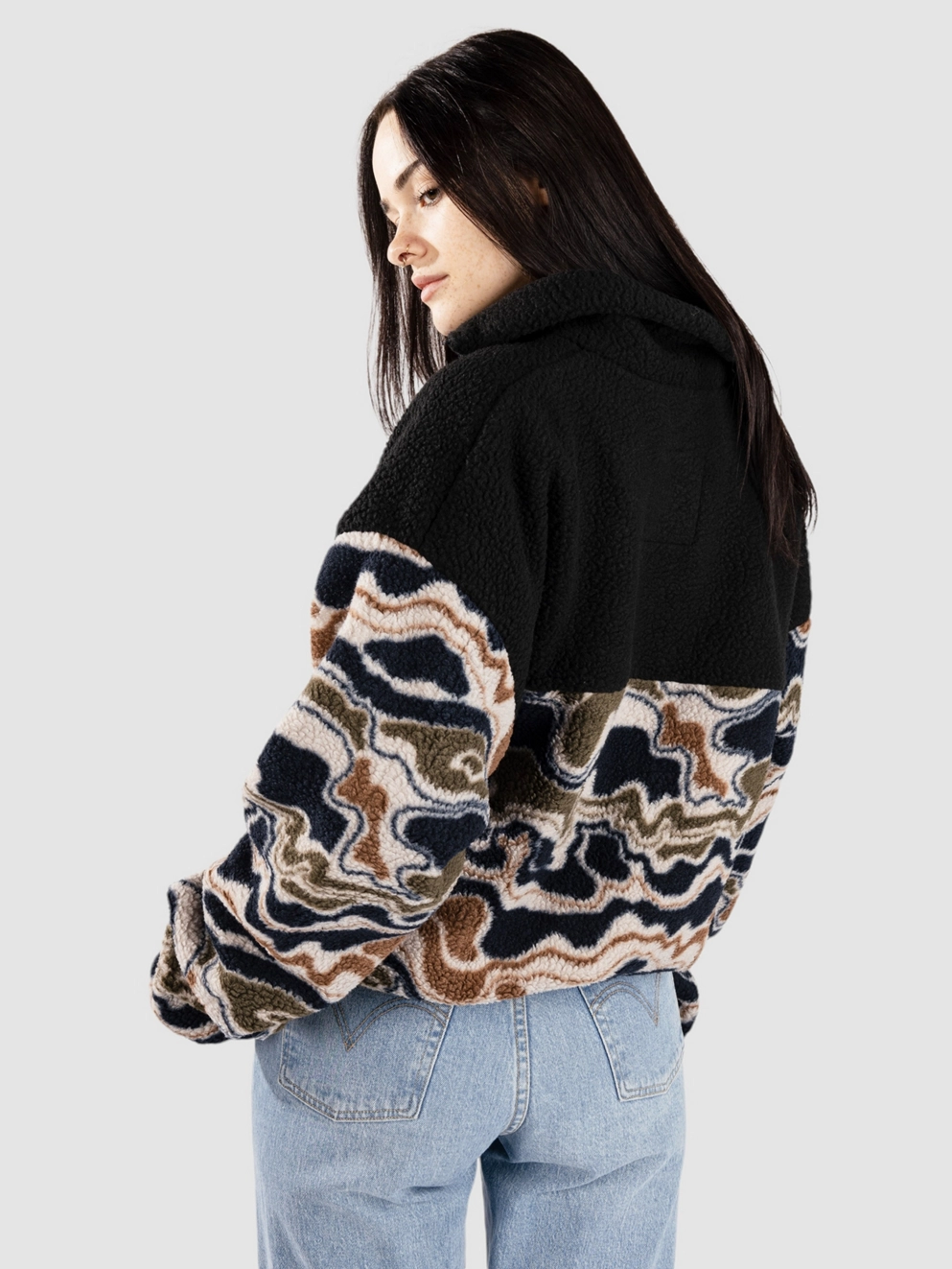 Eivy Ball Sherpa Fleece Jacket curve camo