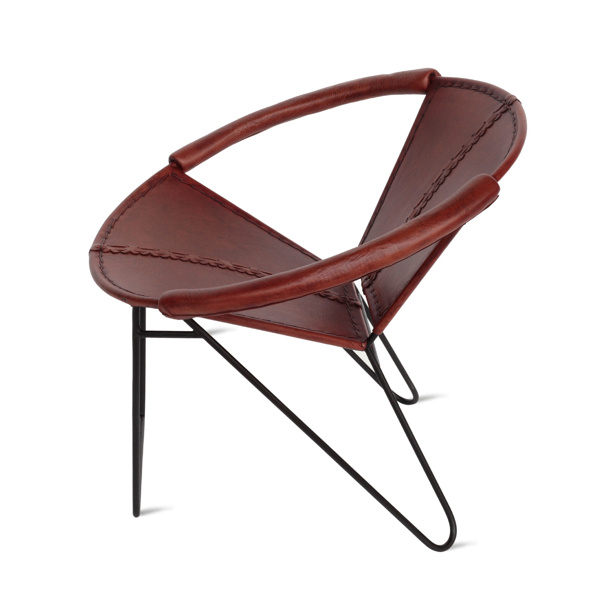 Sessel 'Mellow 2', braun, schwarz, T 70 cm, B 80 cm, H 70 cm von fischer's lagerhaus