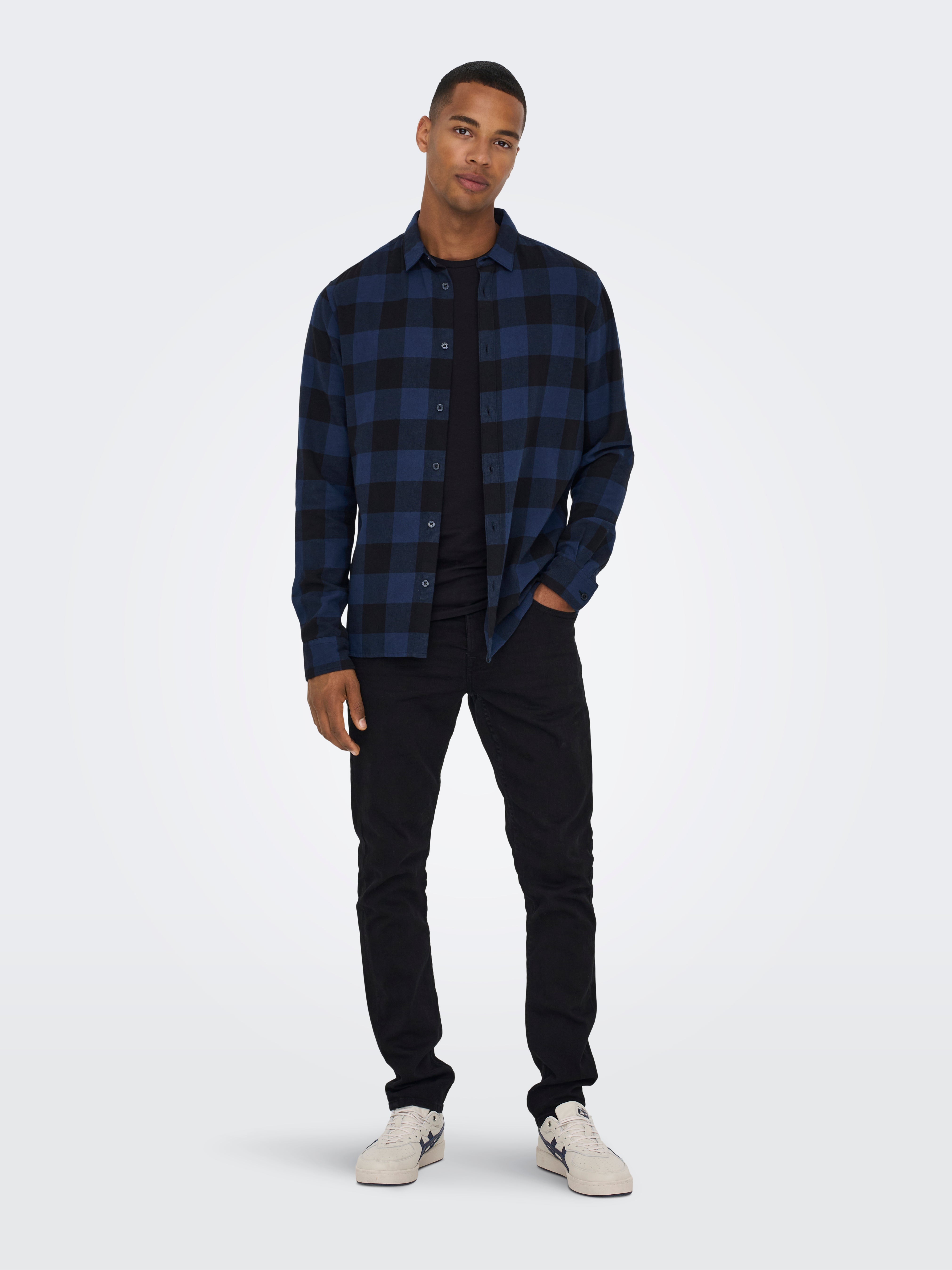 ONSLOOM Mid Rise Slim Fit Jeans Black Denim
