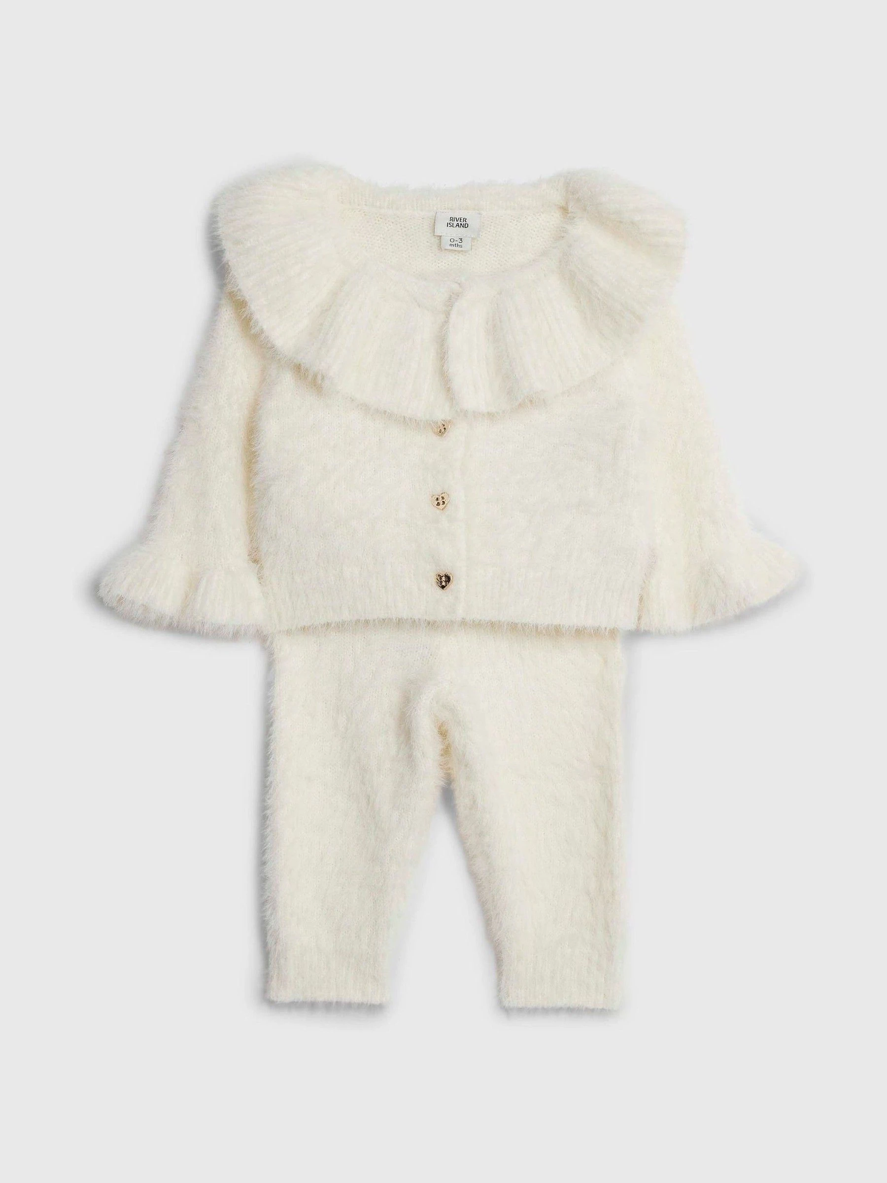 River Island Fluffy Knitted Jumper & Legging Set