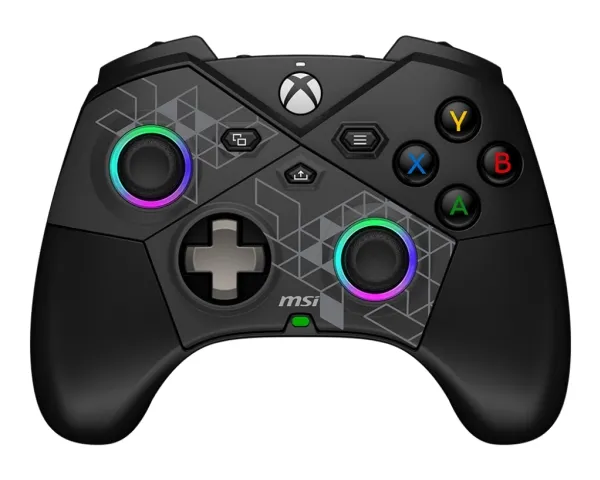 MSI FORCE PRO W CONTROLLER Sort USB 2.0 Gamepad Analog/Digital Android, PC, Xbox One S, Xbox One X, Xbox Series S, Xbox Series X