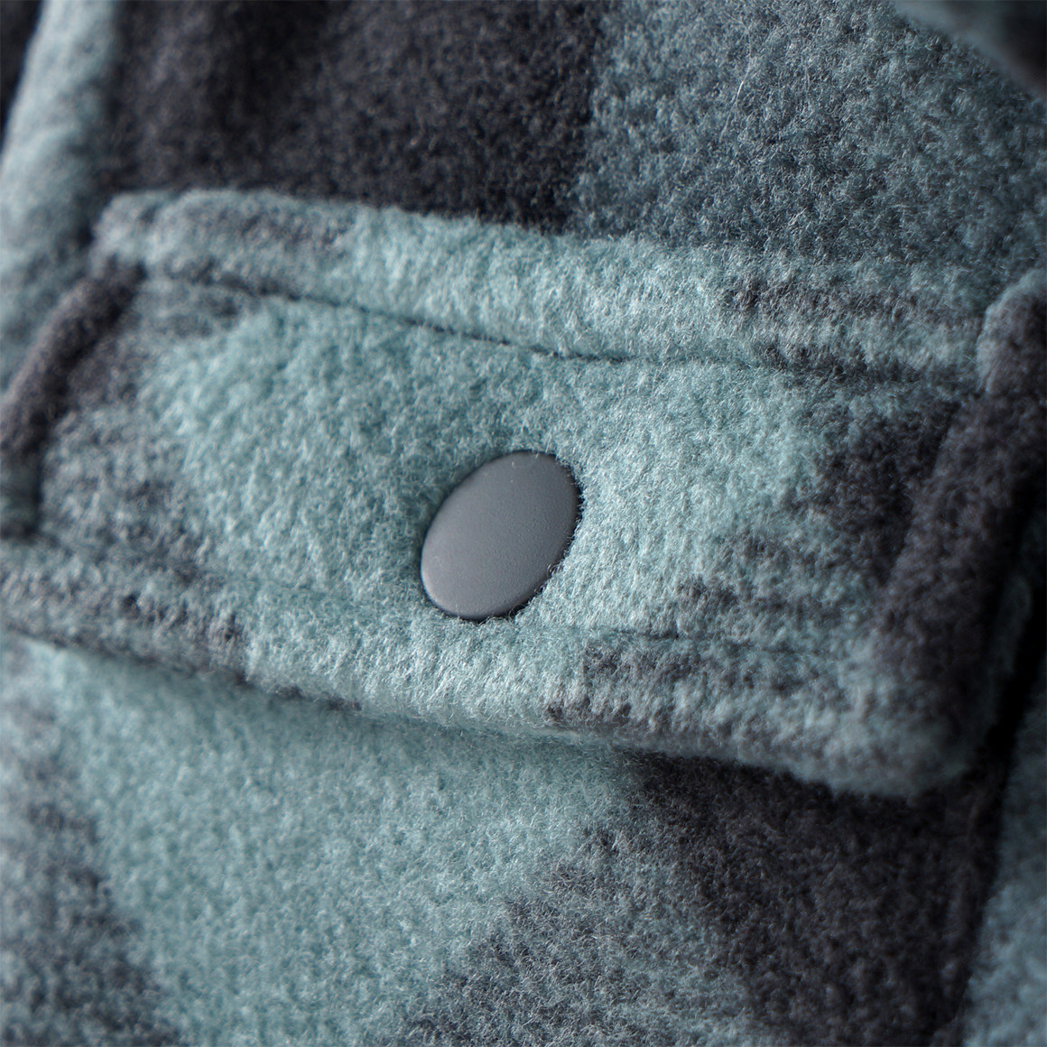 Topolino Jungen Fleece-Hemd mit Kentkragen oliv / grau
