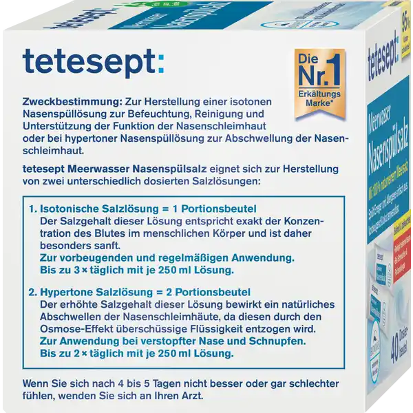 Meerwasser Nasenspülsalz