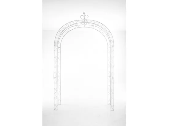 Arche à rosiers - Métal & Métal - Blanc antique - Sun