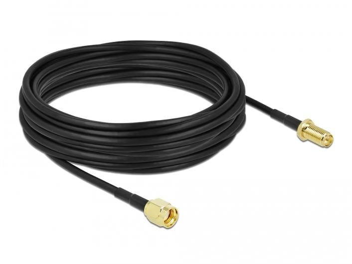 Delock Antennenkabel LMR/CFD100 RP-SMA zu RP-SMA, 10 m Delock Antennenkabel RP-SMA Stecker zu RP-SMA Buchse LMR/CFD100 10 m low loss