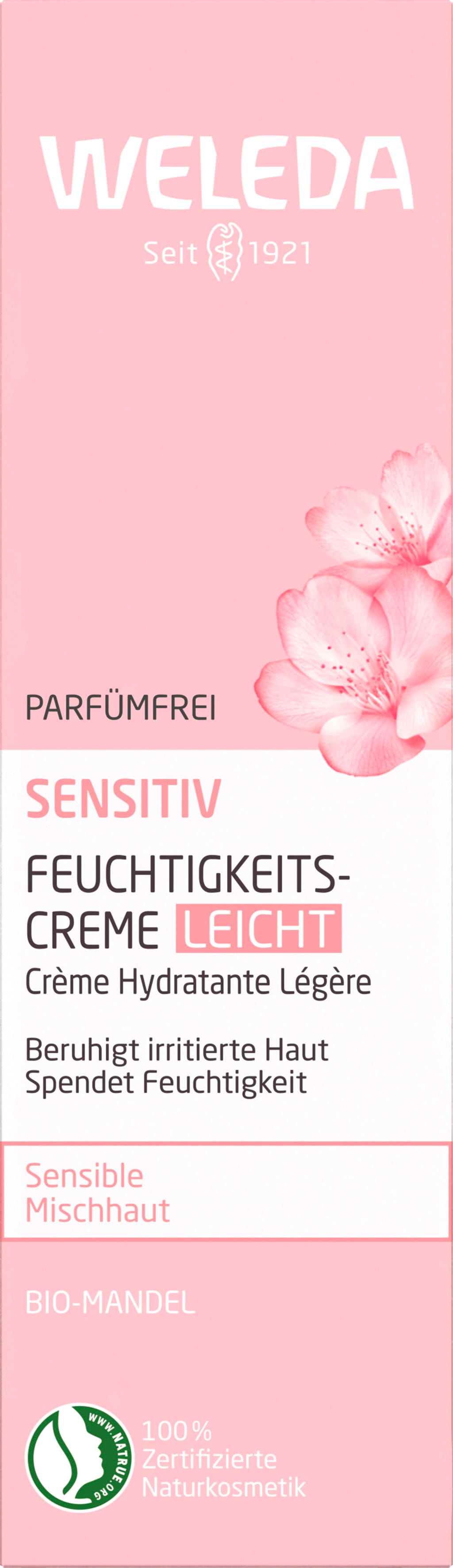 Weleda  Mandel Sensitiv Feuchtigkeitscreme Leicht, 30 ml