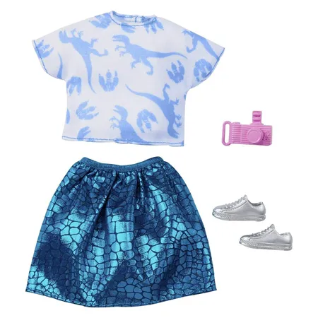 Barbie Moden Sortiment mit Puppenkleidern, 1 Outfit & Zubehörteile, 1 Set, 8-fach sortiert