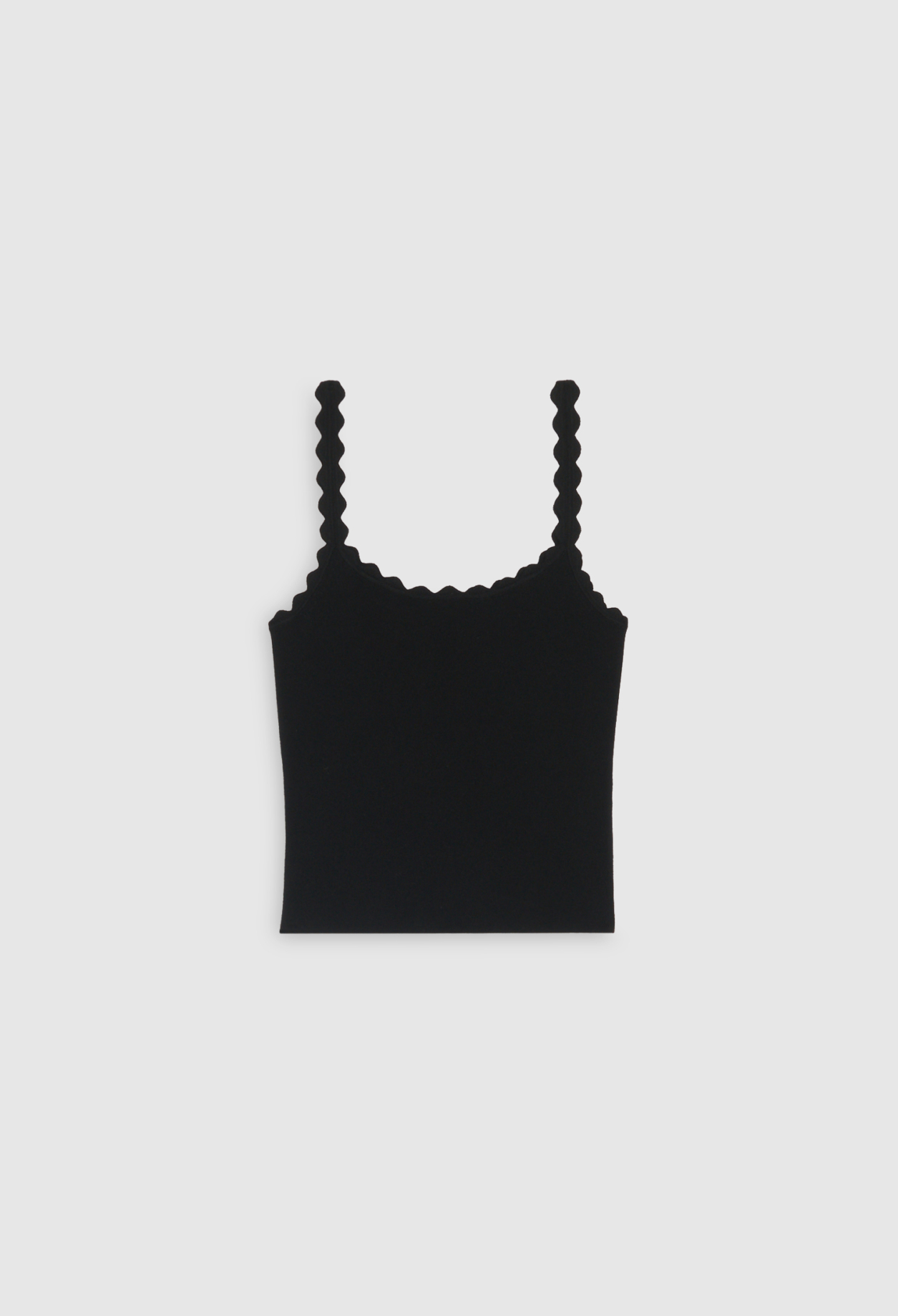 Debardeur court maille noir