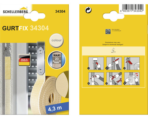 Reparatieset Gurtfix Maxi Schellenberg 34304, beige
