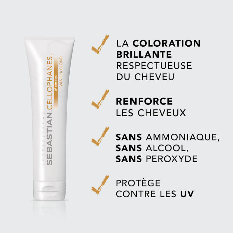 Soin colorant Cellophanes vanilla blond Sebastian 300ML