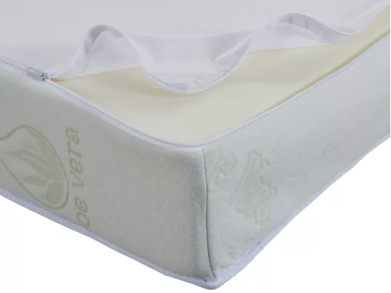 Matelas 130 x 190 cm clic-clac aloe vera ép.16cm - ALOHA de NATUREA