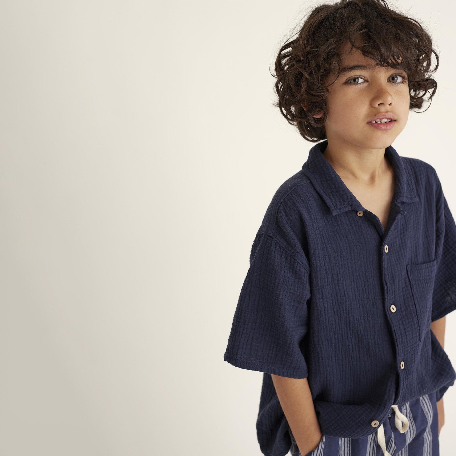 Hemd Abel Navy