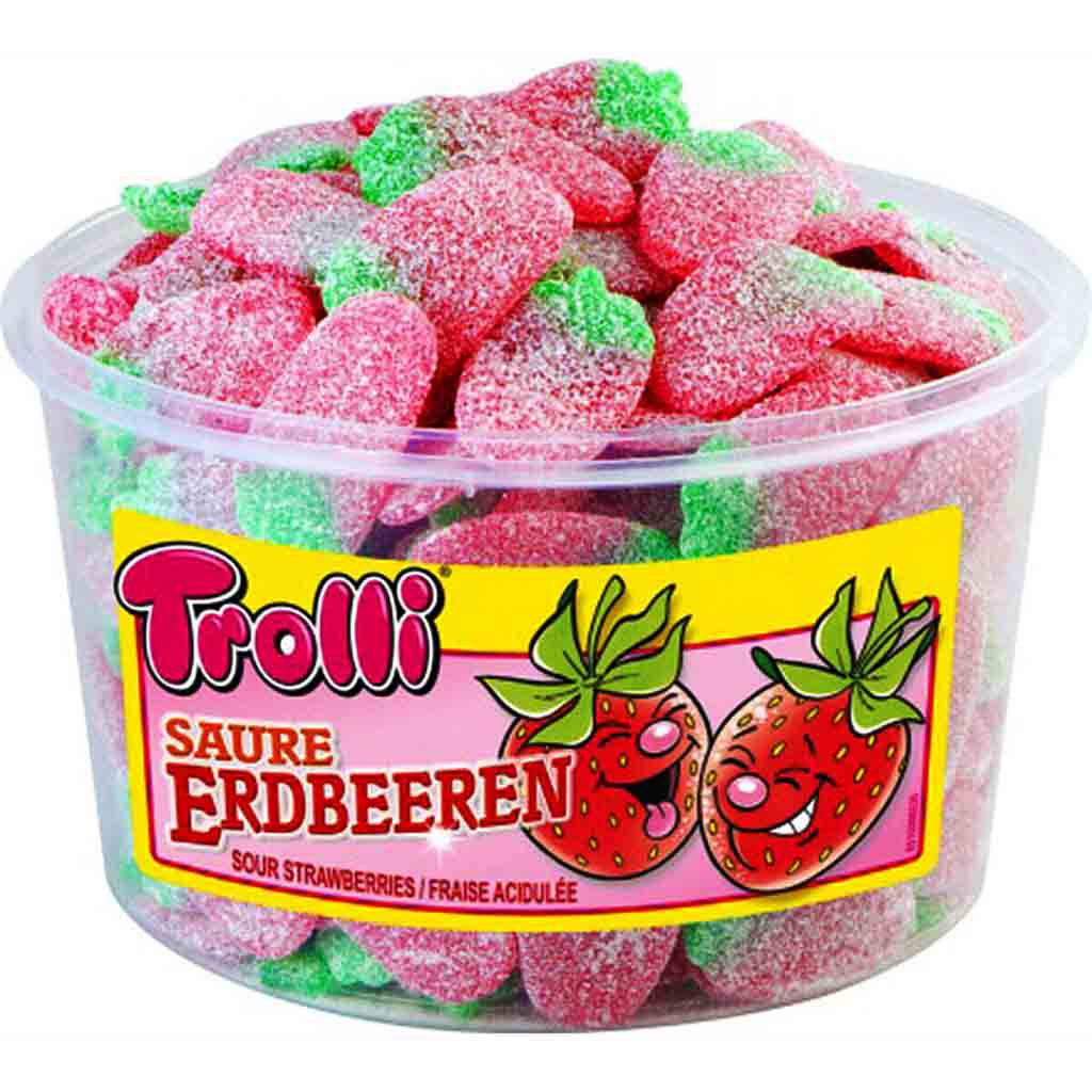 Trolli Saure Erdbeeren 150er 1200g MHD:18.4.26