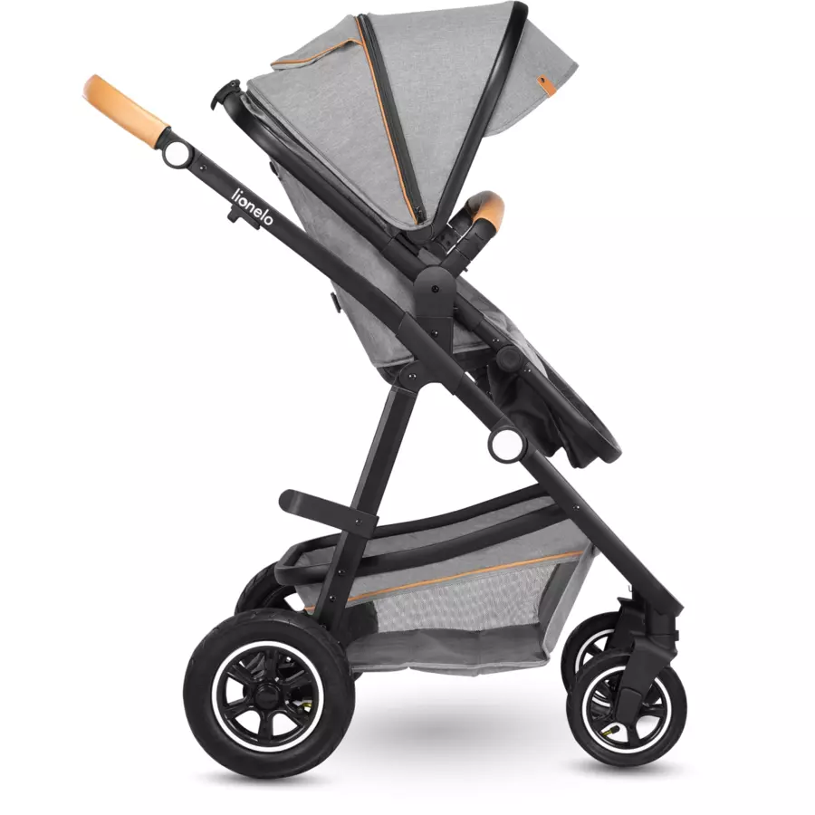 lionelo Kombikinderwagen Amber 2 in 1 Grey Stone