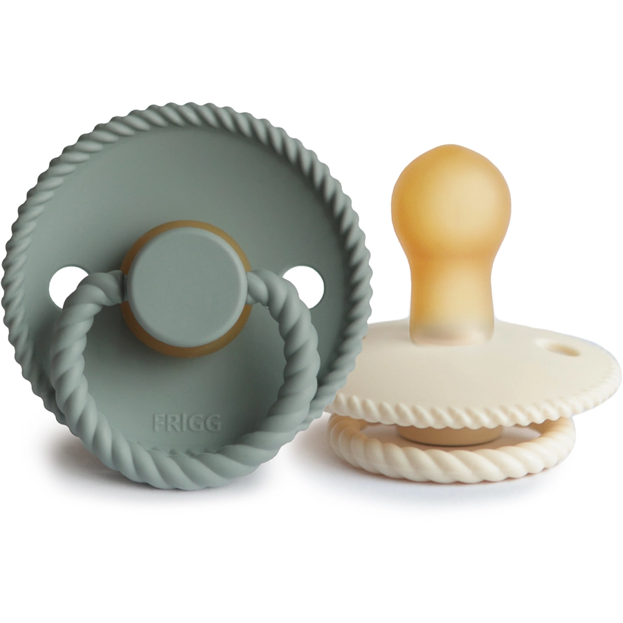 FRIGG Schnuller Rope CreamSage 0-6 Monate