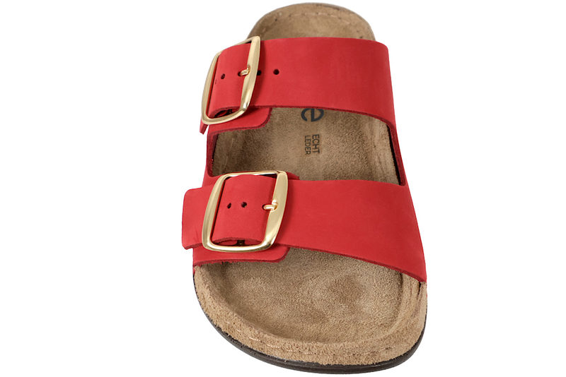 ROHDE CHERRY SLENTERS I RØDT NUBUCK